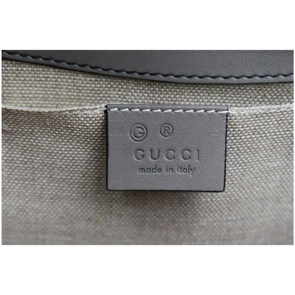 GUCCI Emily Medium GG ssima Leather Chain Shoulder Bag 449635 Gray