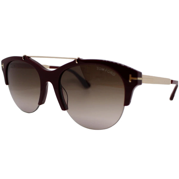 Tom Ford FT0517 69T Adrenne Sunglasses Bordeaux Gradient Lens