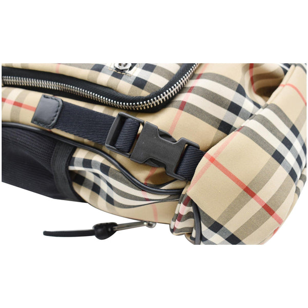 BURBERRY Vintage Leo Check Nylon Belt Pack Beige