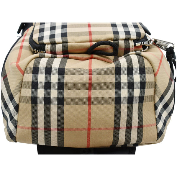 BURBERRY Vintage Leo Check Nylon Belt Pack Beige