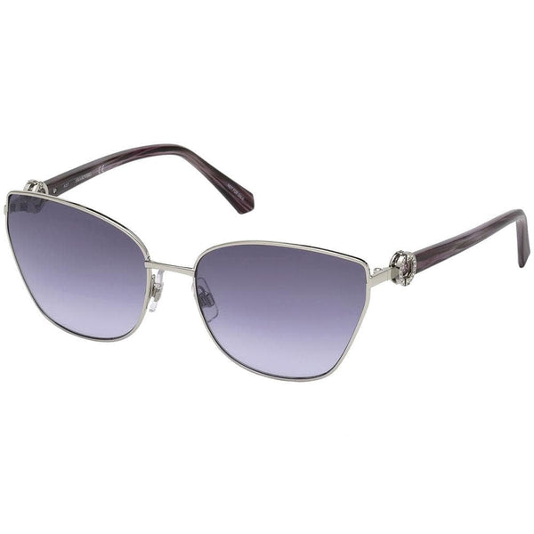 Swarovski SK0167 16Z Square Women Sunglasses Grey Gradient Lens